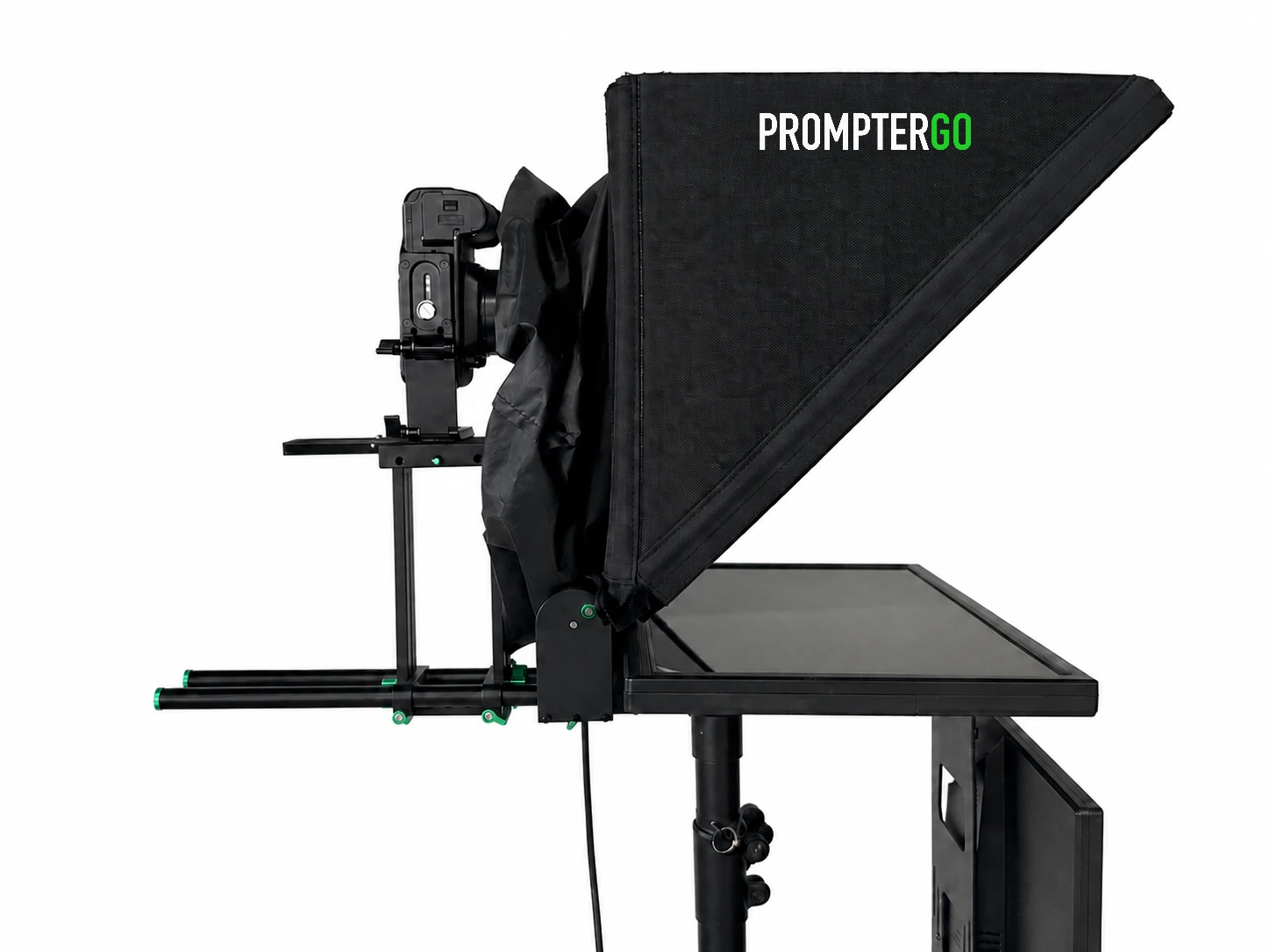 Studio Teleprompter Lite configured for vertical camera orientation